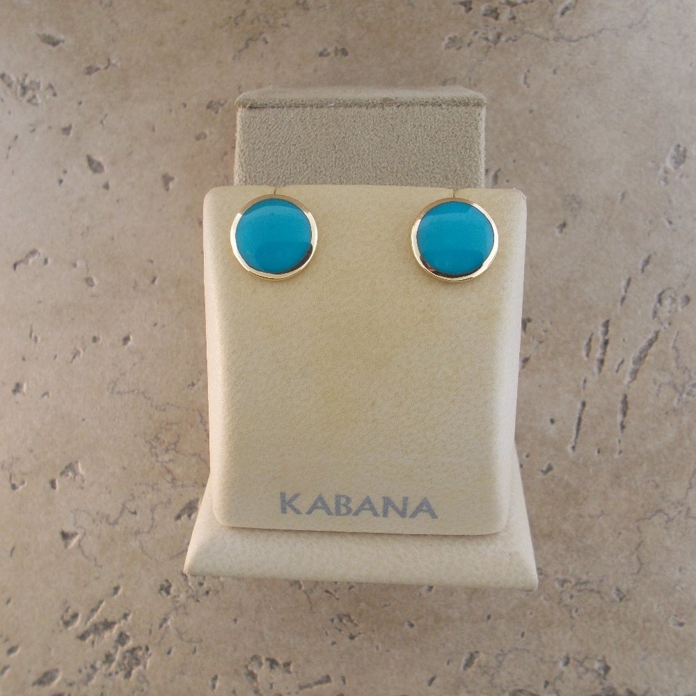Sleeping Beauty Turquoise Stud Earrings